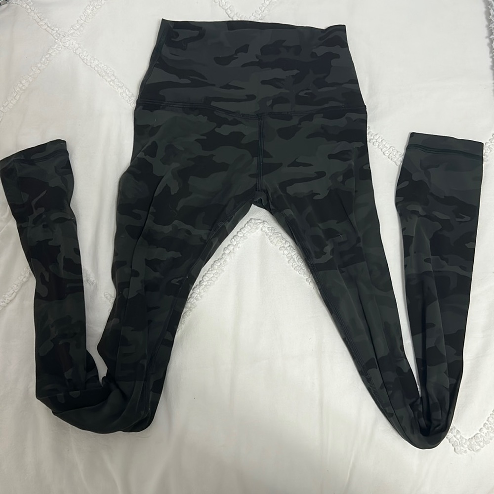 Lululemon Green Camo Align Leggings High Waisted